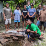 Well survey in Kayangel, Palau
