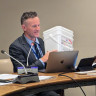 Dave Hebblethwaite (SPC) presenting at the UN