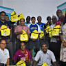 Members of Tulalevu settlement receive their 72-hour resilient kits