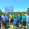 PACRES team with members of the Tulalevu settlement team in Sigatoka after the unveiling of village billboard
